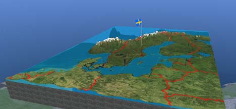 Second Life map of Sweden | Ogle Earth