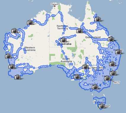 google maps australia street view